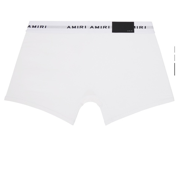 AMIRI Two-Pack White Logo Patch Boxer Briefs Sz XXL NEW - Picture 3 of 9